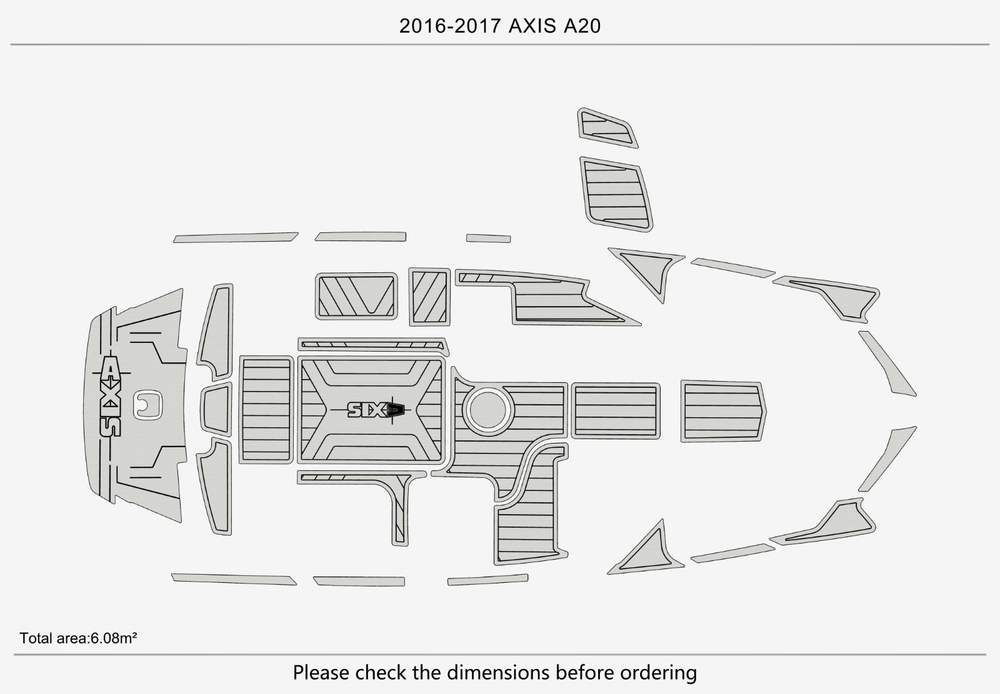 2016-2017 AXIS A20 Marine teak deck EVA Foam Boat flooring