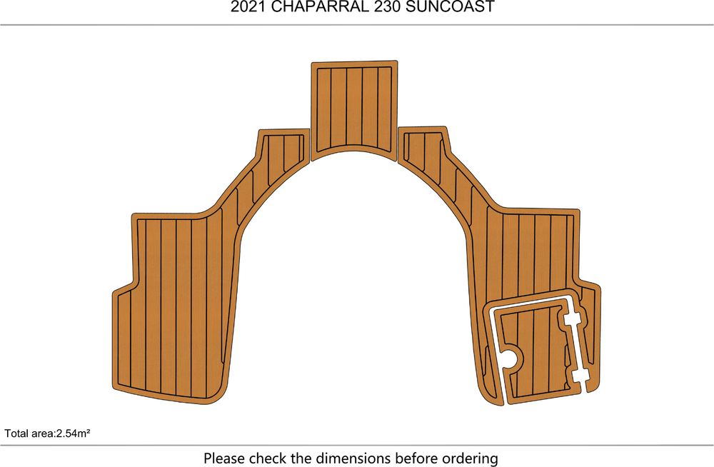 2021 CHAPARRAL 230 SUNCOAST Swim platform 1/4"6mm EVA foam faux mat floor