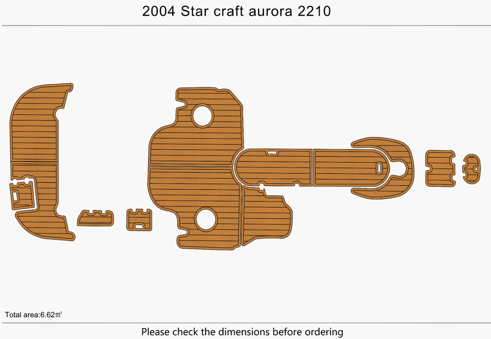 2004 Starcraft aurora 2210 Marine teak deck EVA Foam Boat flooring