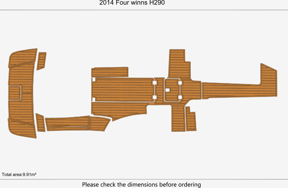 2014 Four winns H 290 Marine teak deck EVA Foam Boat flooring
