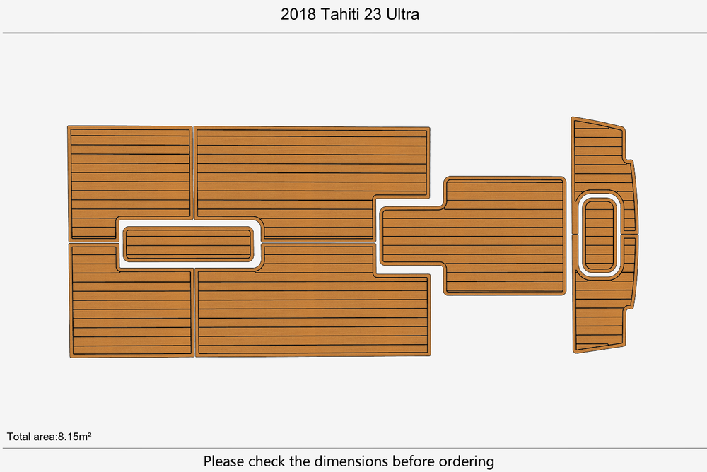 2018 Tahiti 23 Ultra Marine teak deck seadek EVA Foam Boat flooring