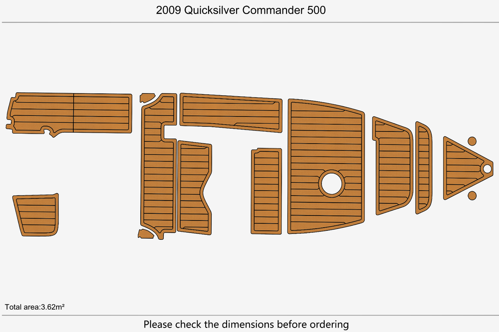 2009 Quicksilver Commander 500 Marine teak deck EVA Foam Boat flooring