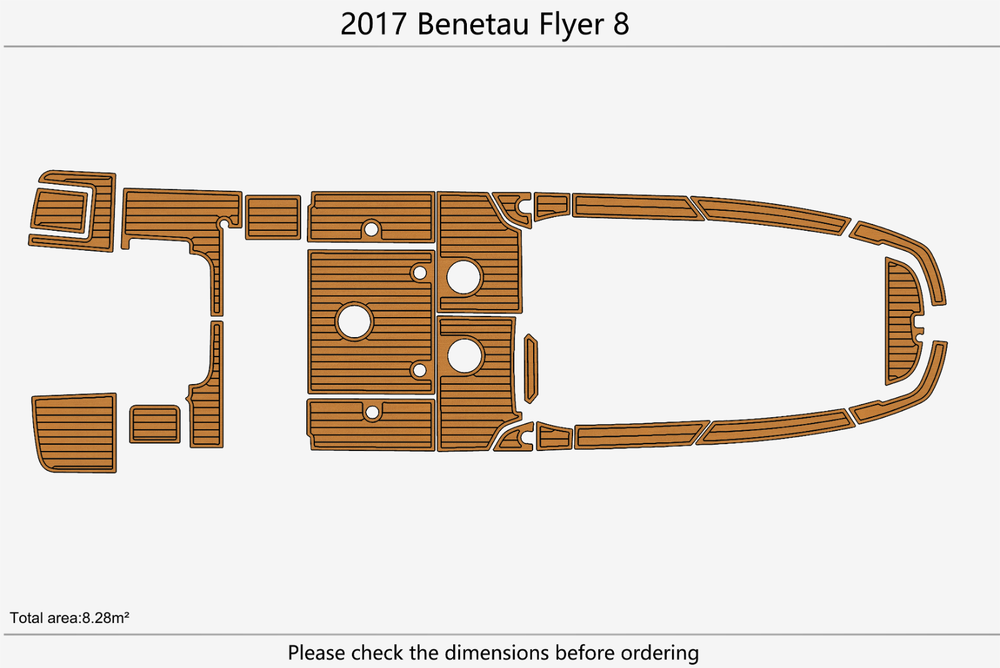 2017 Benetau Flyer 8 Marine teak deck EVA Foam Boat flooring