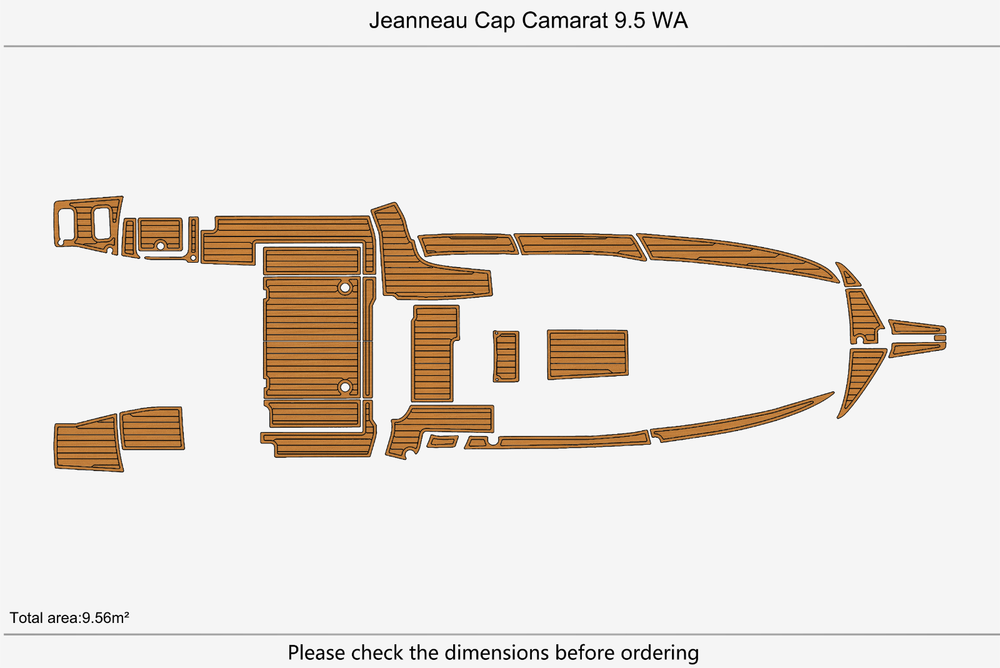 Jeanneau Cap Camarat 9.5 WA Marine teak deck EVA Foam Boat flooring