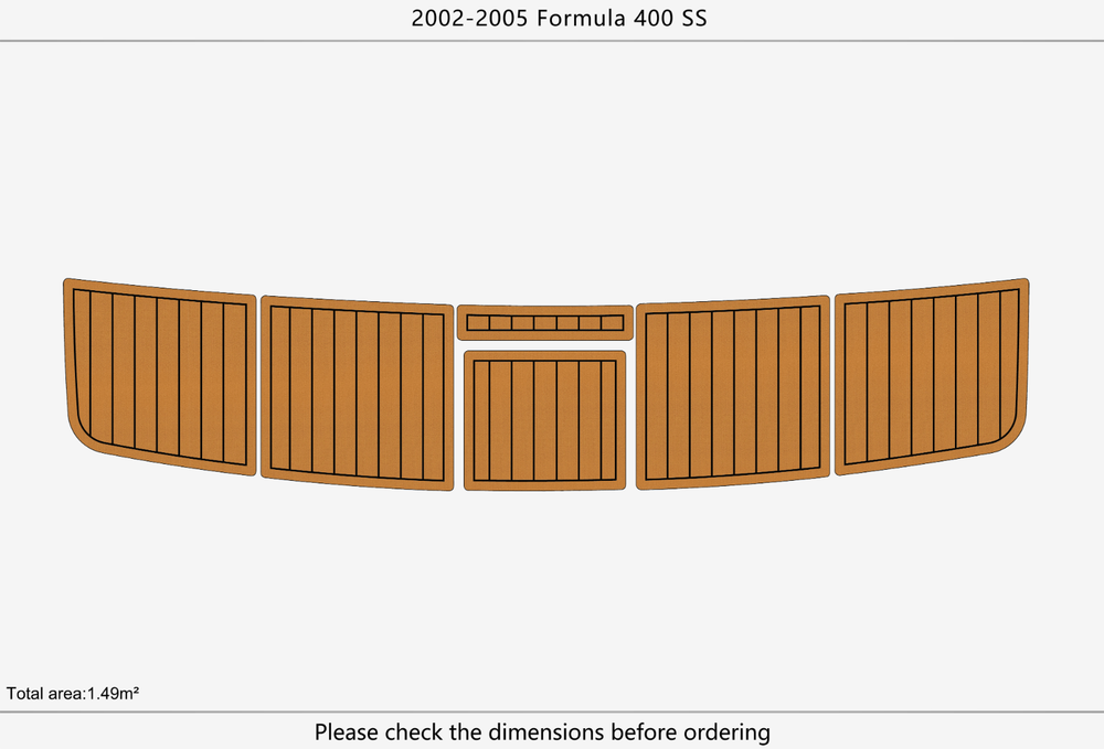 2002-2005 Formula 400 SS Marine teak deck EVA Foam Boat flooring