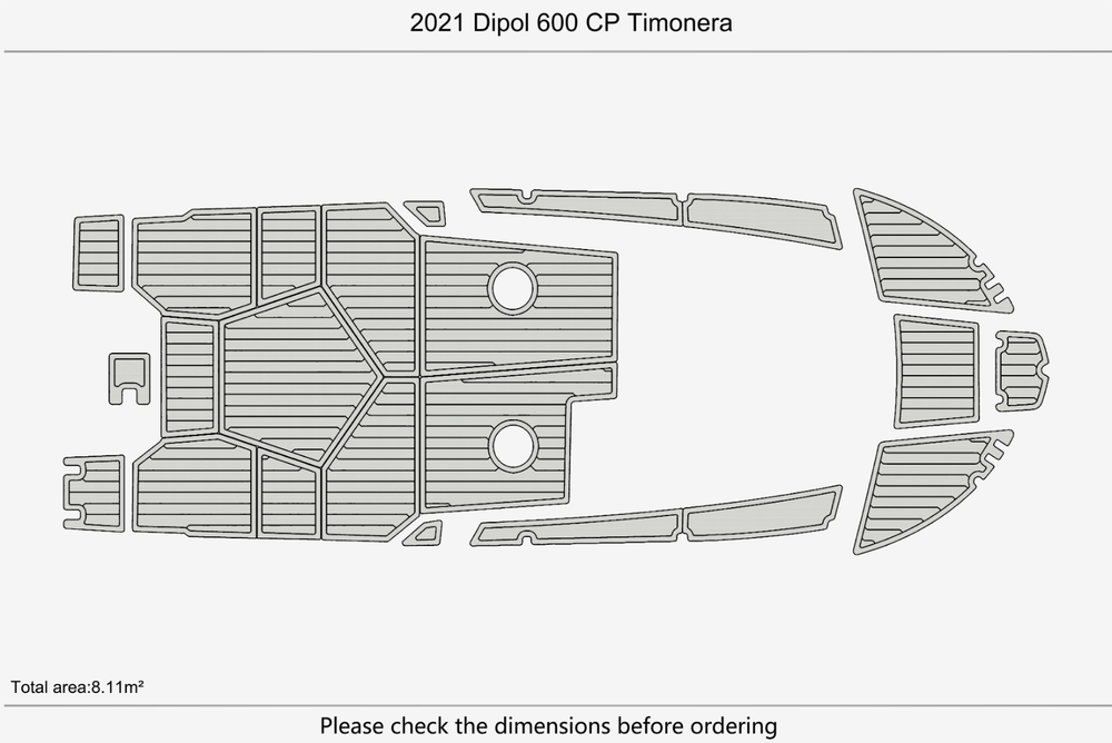 2021 Dipol 600 CP Timonera Marine teak deck EVA Foam Boat flooring