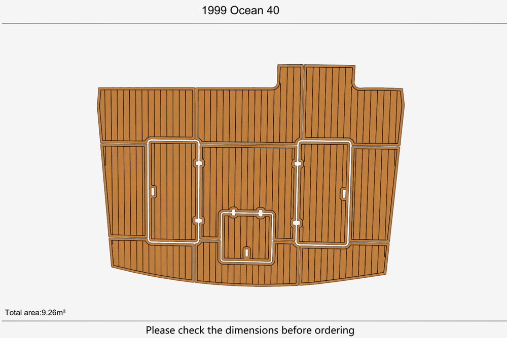 1999 Ocean 40 Cockpit 1/4"6mm EVA Foam floor