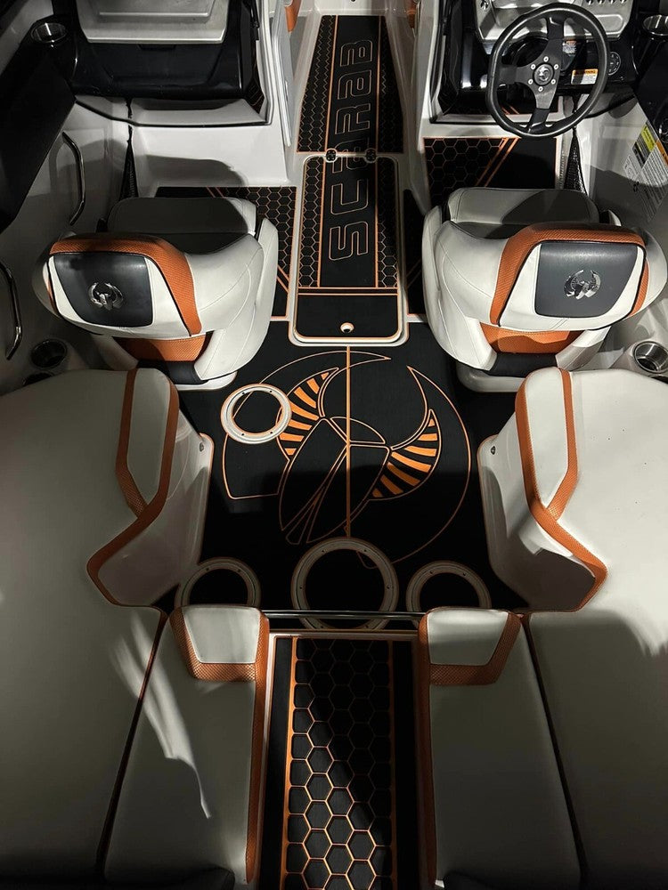 2018 SCARAB 195 Cockpit Swim platform bow 1/4"6mm EVA foam mat faux floor