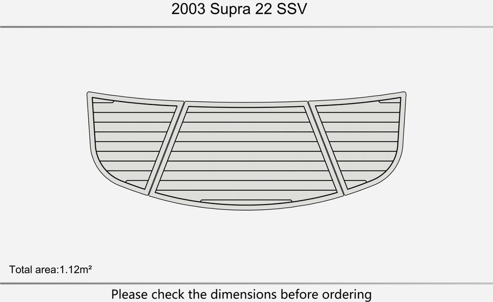 2003 Supra 22 SSV Marine teak deck seadek EVA Foam Boat flooring