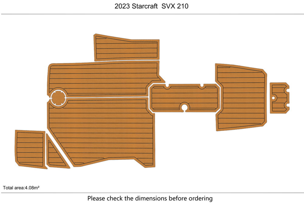 2023 Starcraft SVX 210 Marine teak deck seadek EVA Foam Boat flooring