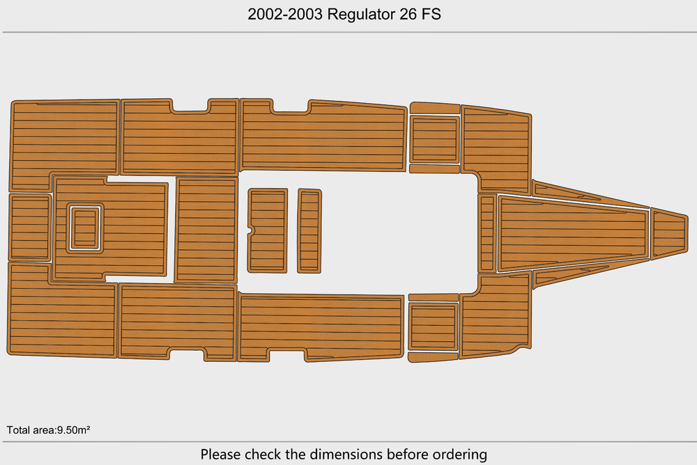 2002-2003 Regulator 26 FS Cockpit 1/4"6mm EVA Foam mat floor