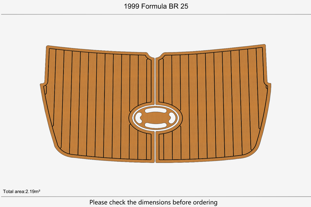 1999 Formula BR 25 Swim platform 1/4"6mm EVA Foam carpet marine floor