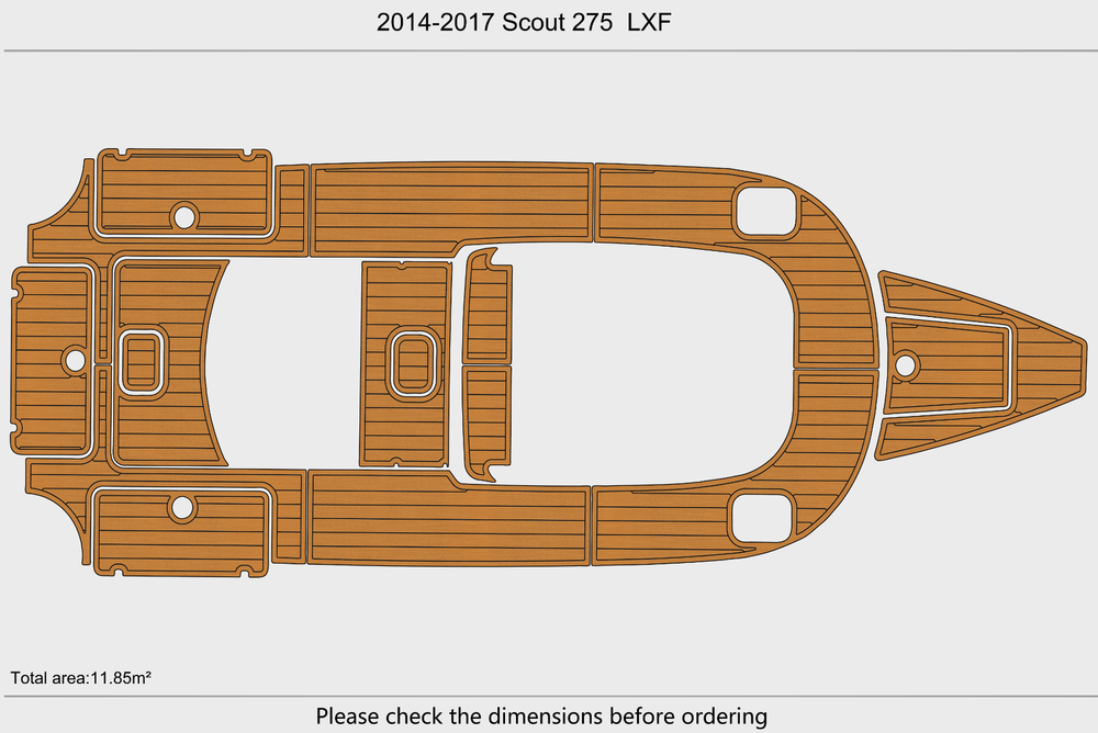 2014-2017 Scout 275 LXF Cockpit 1/4"6mm EVA Foam faux mat floor