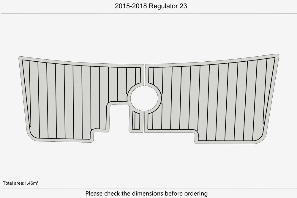2015-2018 Regulator 23 Swim platform 1/4"6mm EVA Foam floor