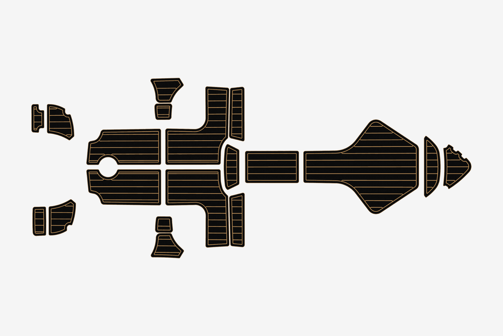 2013-2015 AMT 200 BR Cockpit Swim platform 1/4" 6mm EVA Teak deck floor