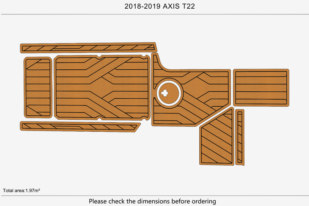 2018-2019 axis T22 Marine teak deck EVA Foam Boat flooring
