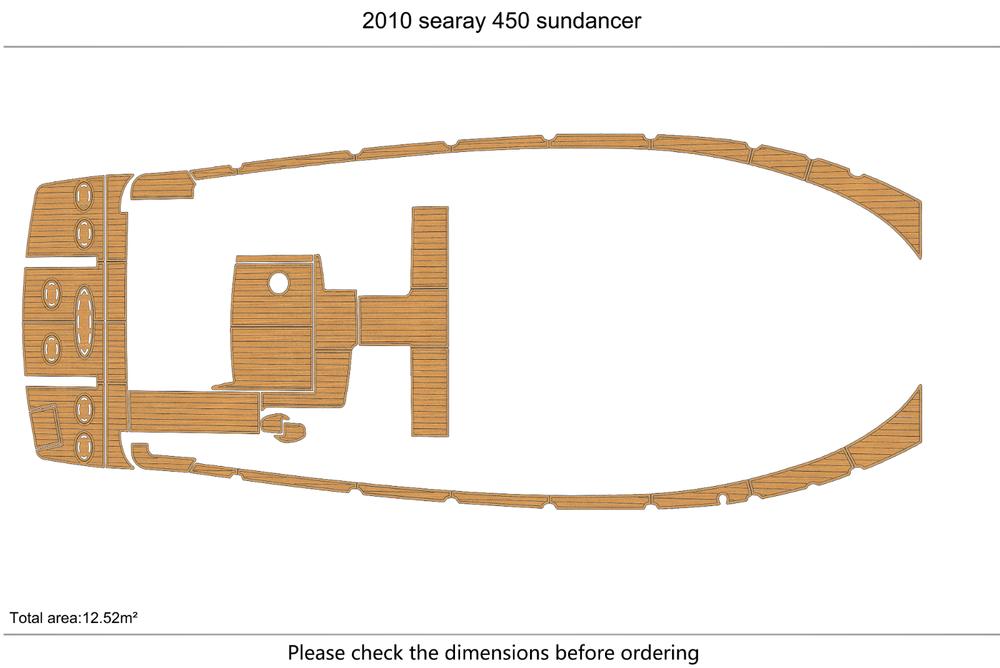 2009-2015 searay 280 sundeck Cockpit Swim platform 1/4"6mm EVA Faux foam floor