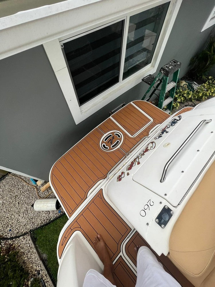 2002-2004 Sea Ray 260 Sundancer Cockpit Swim platform 1/4"6mm EVA foam mat floor