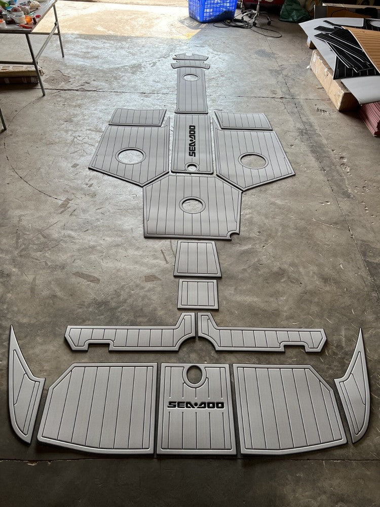 2012 sea doo 210 SP Challenger Two chair Cockpit & swimming platform faux teak