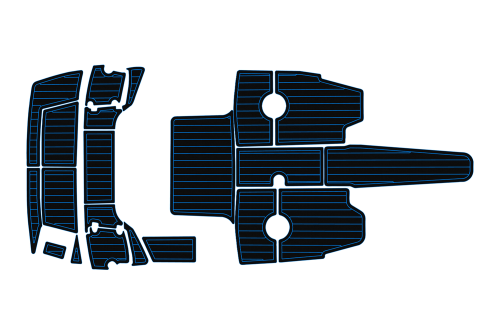2017-2021 Crownline 205 Cockpit Swim platform 1/4"6mm EVA foam floor