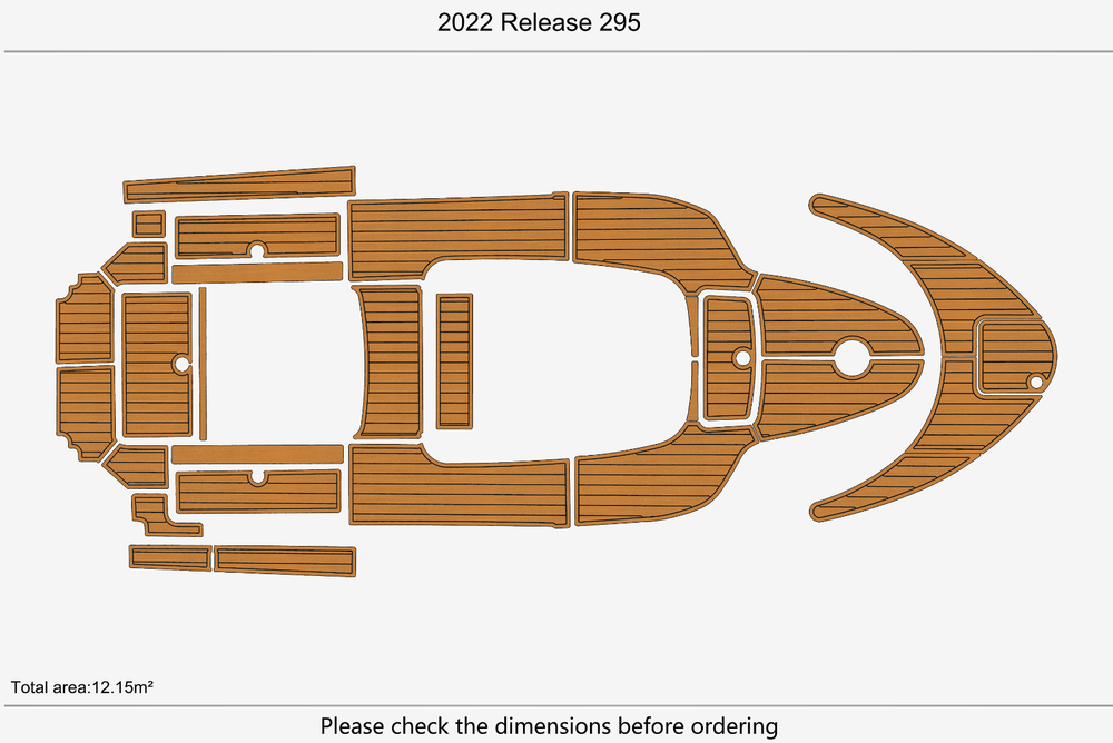 2022 Release 295 Marine teak deck seadek EVA Foam Boat flooring
