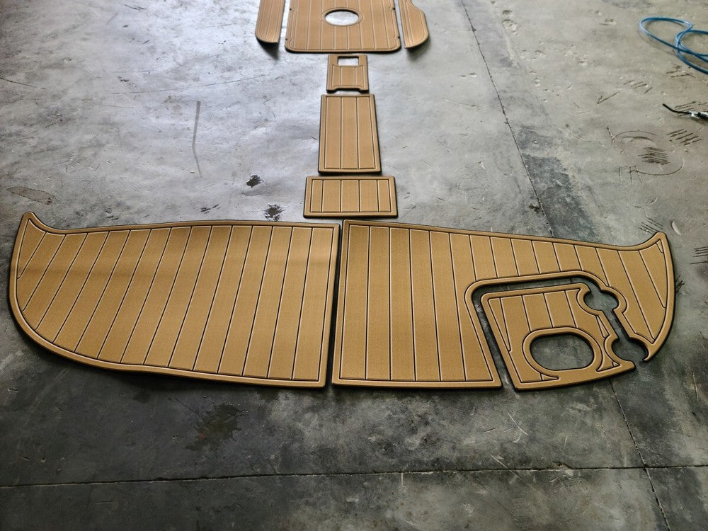 2005 Four Winns Horizon 230 Cockpit swimming platform Faux teak 6mm Non-slip mat