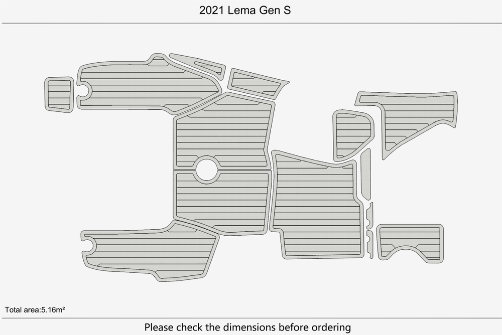 2021 Lema Gen S Marine teak deck EVA Foam Boat flooring