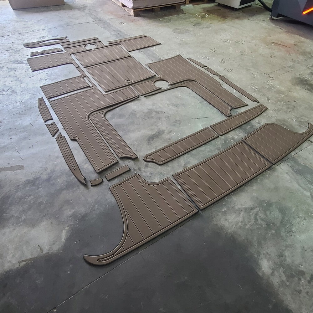 1998 SEA RAY 215EC Cockpit Swim Platform Pads 1/4" 6mm EVA FAUX Teak Decking