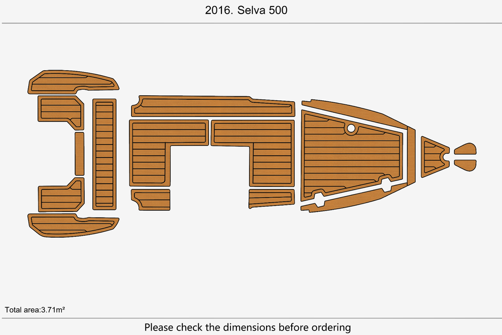 2016 Selva 500 Marine teak deck seadek EVA Foam Boat flooring