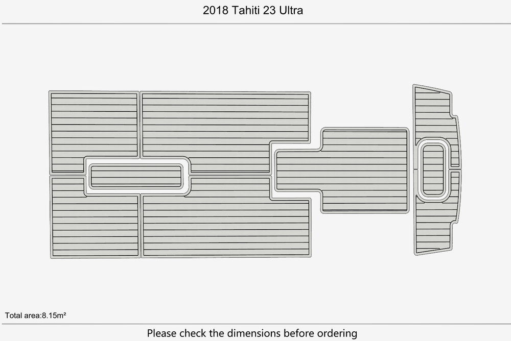 2018 Tahiti 23 Ultra Marine teak deck seadek EVA Foam Boat flooring
