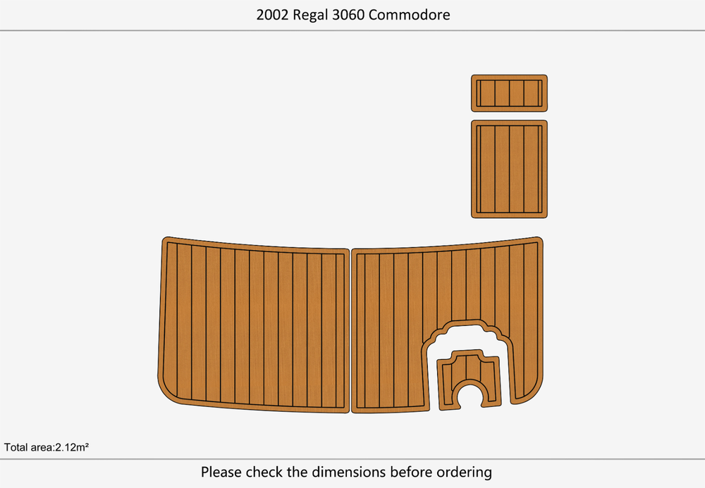 2002 Regal Commodore 3060 Marine teak deck seadek EVA Foam Boat flooring