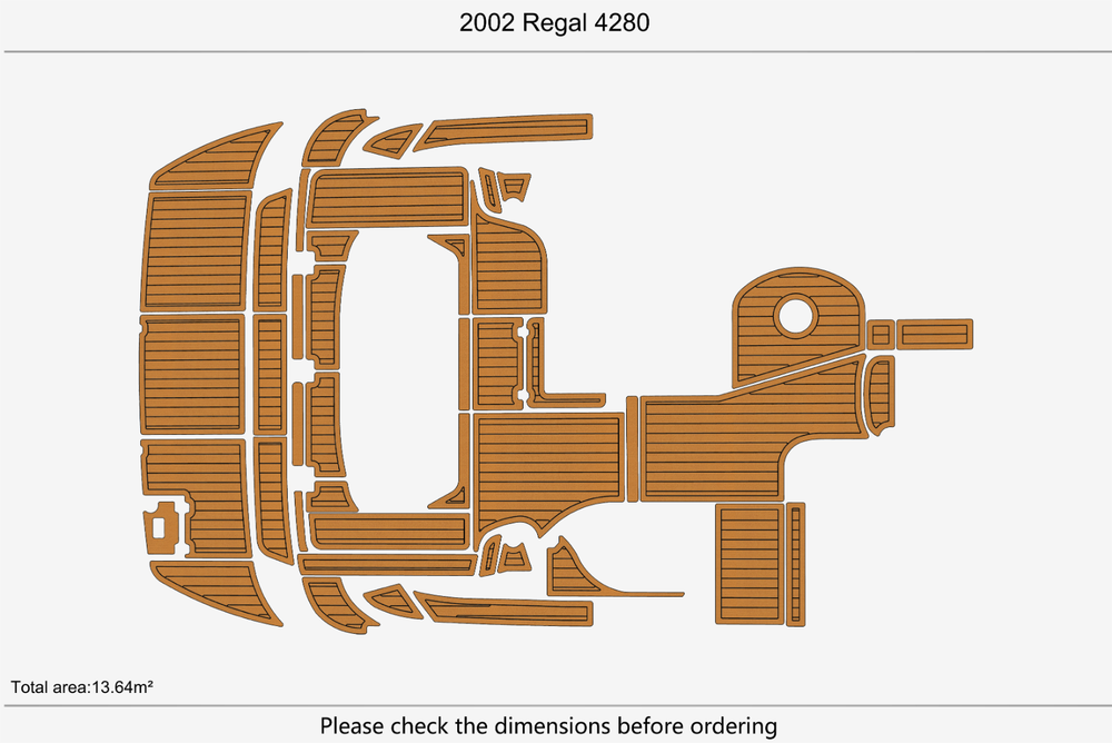 2002 Regal 4280 Marine teak deck seadek EVA Foam Boat flooring