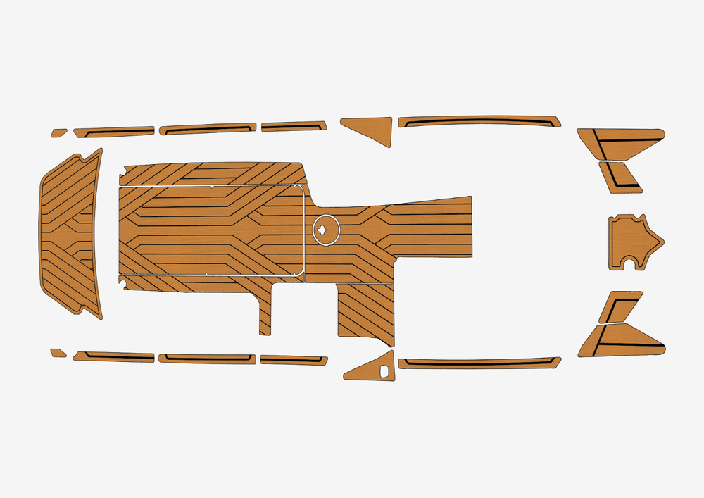 2013-2016 malibu 24 MXZ Cockpit Swim platform bow 1/4"6mm EVA Foam faux floor