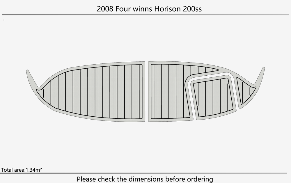 2008 Four winns Horison 200ss Marine teak deck EVA Foam Boat flooring
