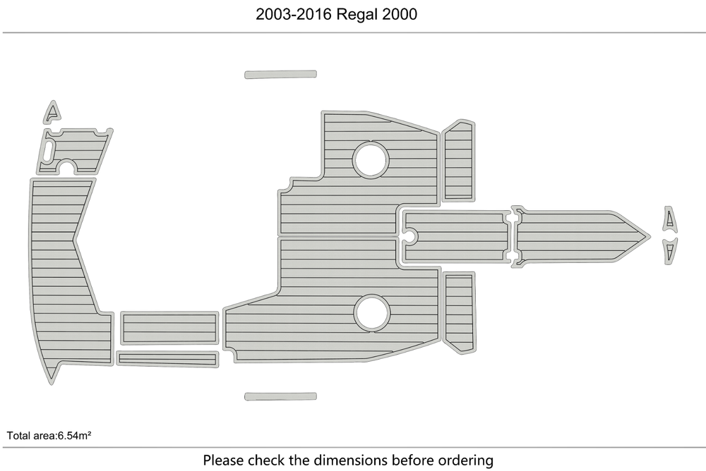 2005-2013 Regal 2000 Marine teak deck seadek EVA Foam Boat flooring