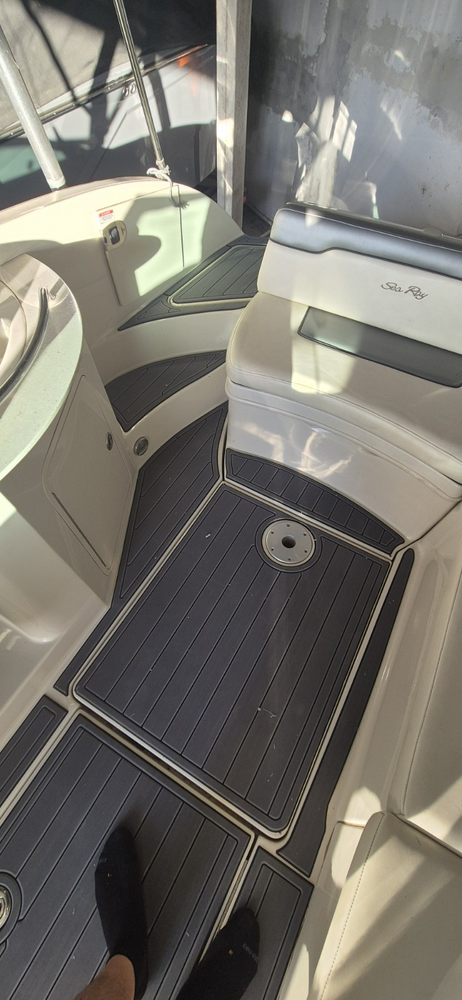 2007-2008 Sea Ray 260 Sundeck Cockpit Swim platform 1/4"6mm EVA Faux foam floor