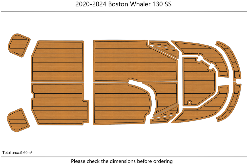 2020-2024 Boston Whaler 130 SS Cockpit 1/4"6mm EVA foam floor
