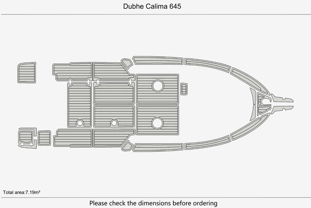 Dubhe Calima 645 Marine teak deck EVA Foam Boat flooring