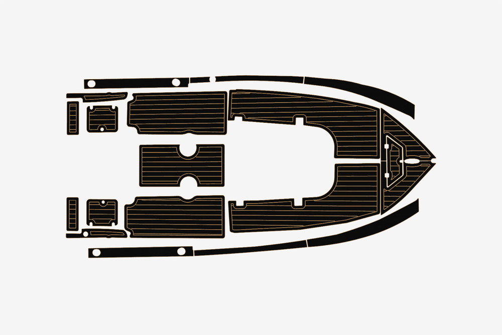 2004 Sea Pro 220 CC Marine teak deck EVA Foam Boat flooring