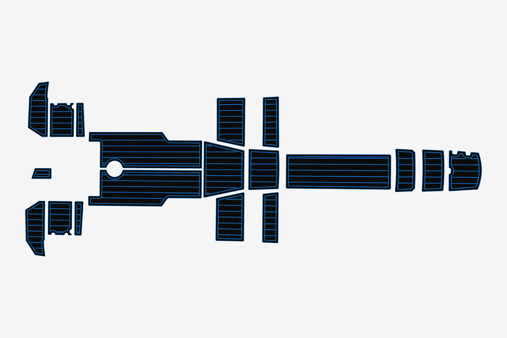 2020-2024 AMT 210 BR Cockpit Swim platform 1/4" 6mm EVA Foam teak FLOOR