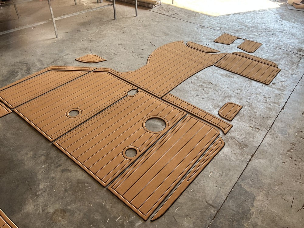 1999-2001 Sea ray 290 sundancer Cockpit 1/4" 6mm EVA Foam FUAx Teak floor