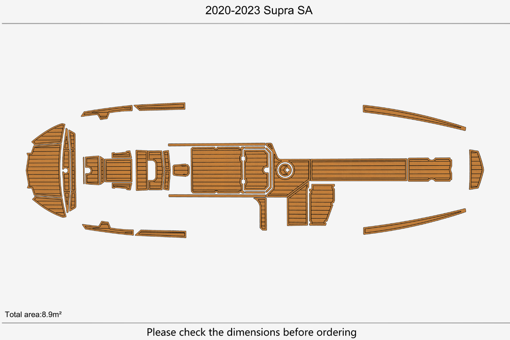2020-2023 Supra SA Marine teak deck seadek EVA Foam Boat flooring