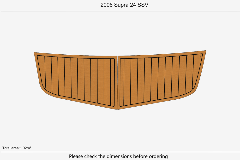 2006 Supra 24 SSV Marine teak deck seadek EVA Foam Boat flooring