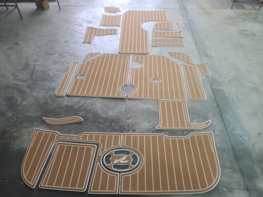 1999 Sea Ray 260 Sundancer Cockpit swim platform Pads 1/4" 6mm EVA Teak Deck