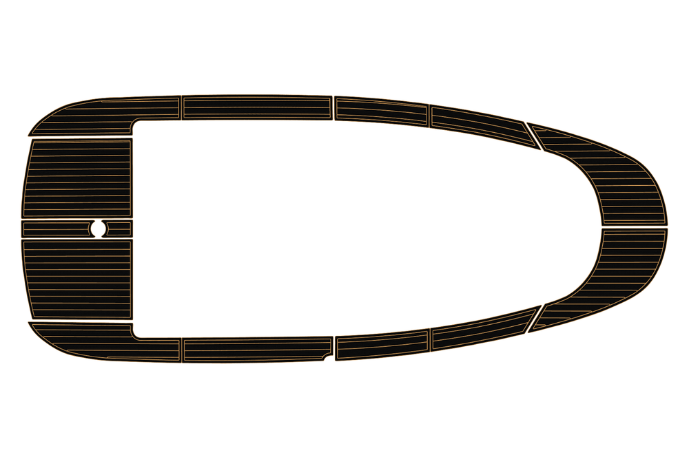 2005-2008 Aquador 28 C Cockpit 1/4" 6mm EVA Teak deck floor