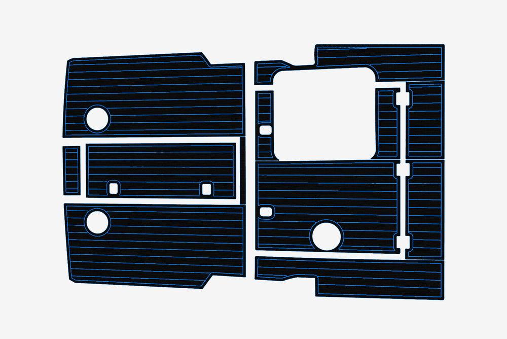 2003-2004 Albemarle 268 Express Fisherman Cockpit Pads 1/4" 6mm EVA deck floor