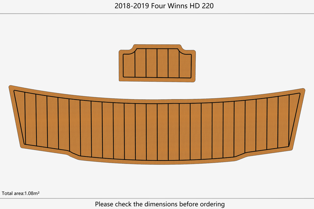 2018-2019 Four Winns HD 220 Marine teak deck EVA Foam Boat flooring