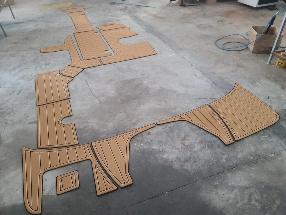 2015-2019 Sea Ray 190 SPX OUTBOARD Cockpit swimming platform 1/4" 6mm EVA Teak