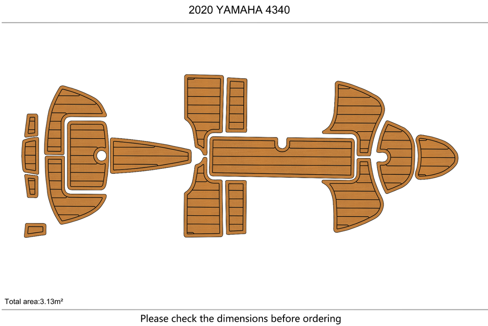 2020 Yamaha 4340 Marine teak deck EVA Foam Boat flooring
