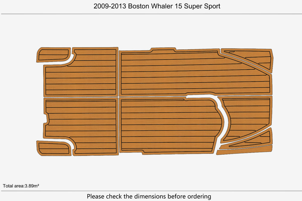 2009-2013 Boston Whaler 15 Super Sport Anti-slip Custom EVA marine deck flooring